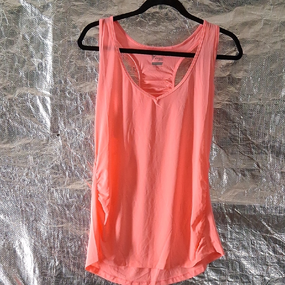 Xersion Orange Pink Sleeveless Tank Top